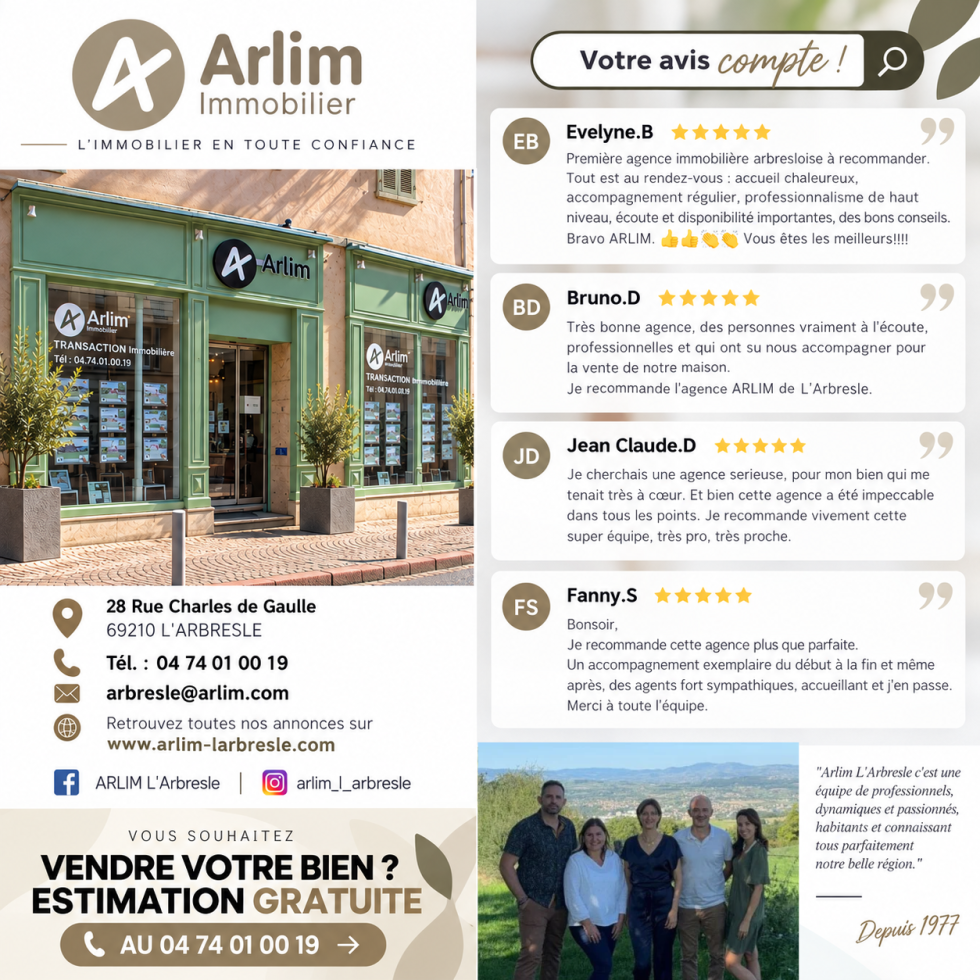 Appartement 4 pièces 80 m² · à Vindry-sur-Turdine · 80 m² · 189 000 €